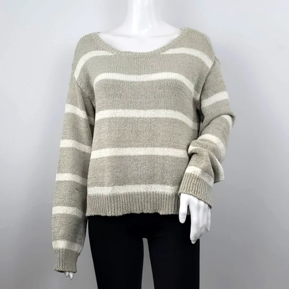 BB DAKOTA Striped knit Cotton Sweater - Picture 3 of 15